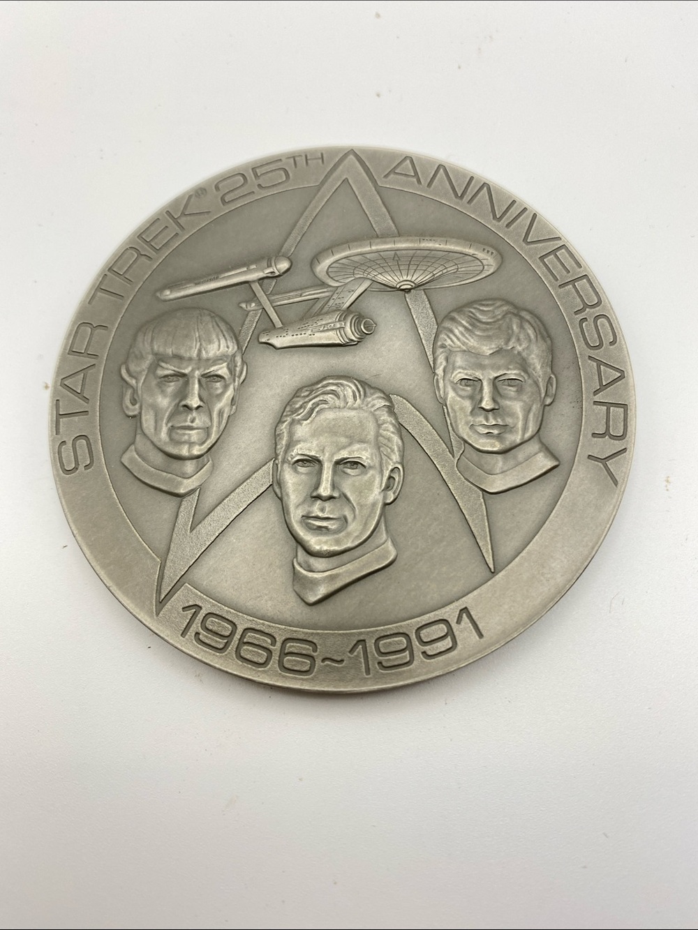 Star Trek 25th Anniversary Commemorative Medal - Silver Tone